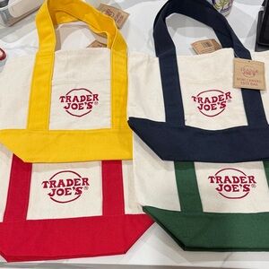NWT. Trader Joe’s Mini Tote Bags - Set of Four.